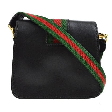 gucci black green red bag|red Gucci shoulder bag.